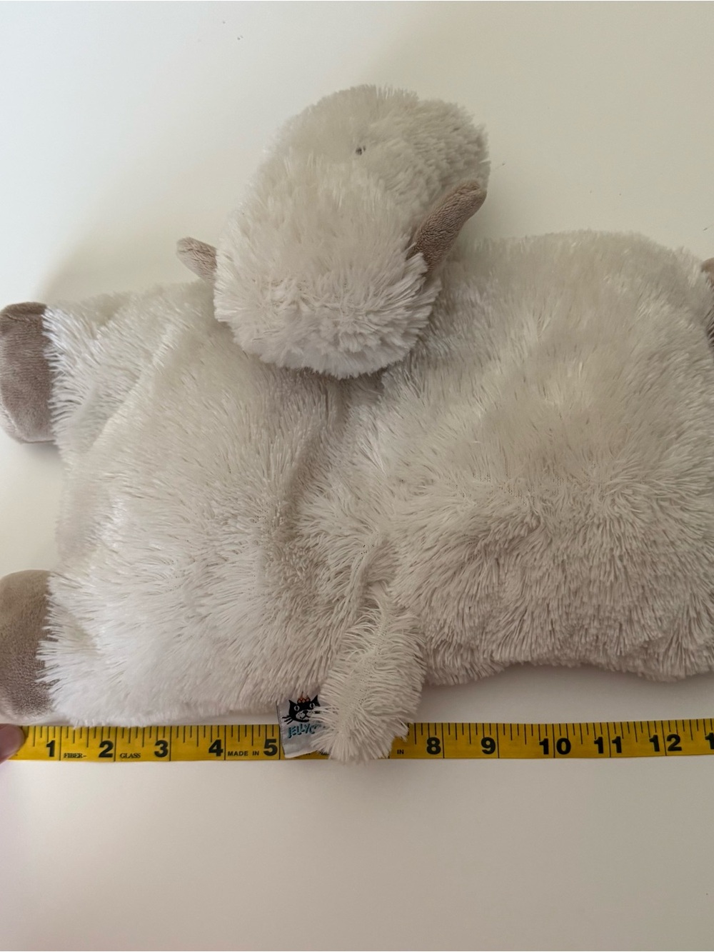 Jellycat Cream Plush Lamb Pillow